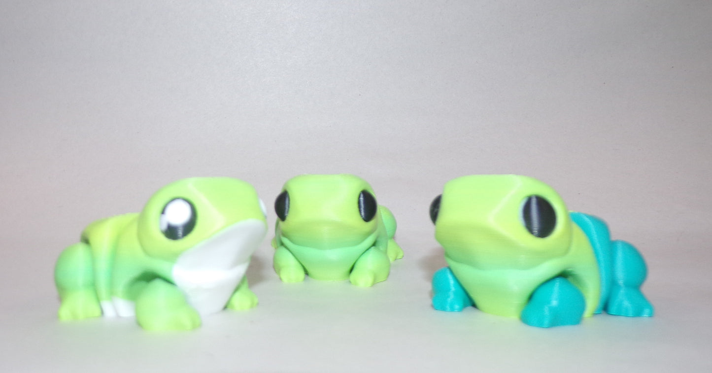 Frog Articulated 3d Printed Figurine - Wonderland 3D Printing