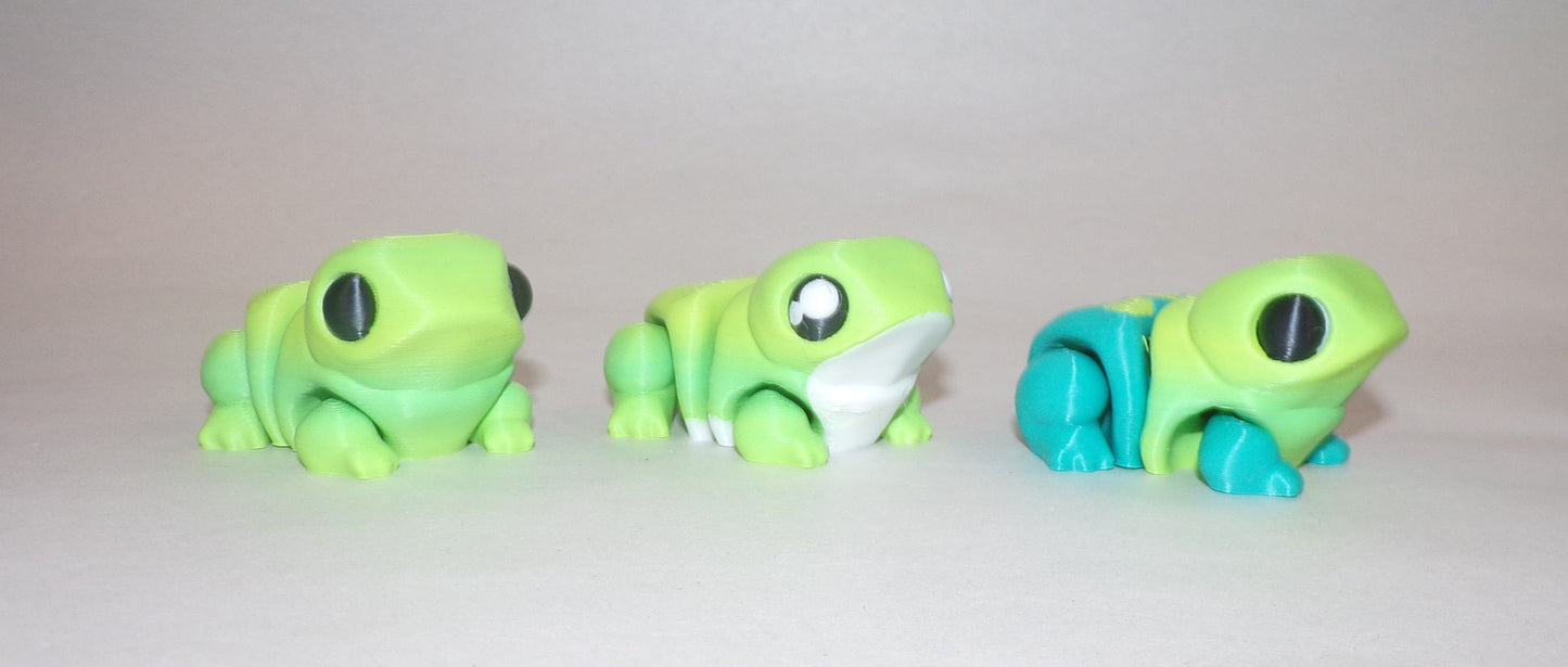 Frog Articulated 3d Printed Figurine - Wonderland 3D Printing