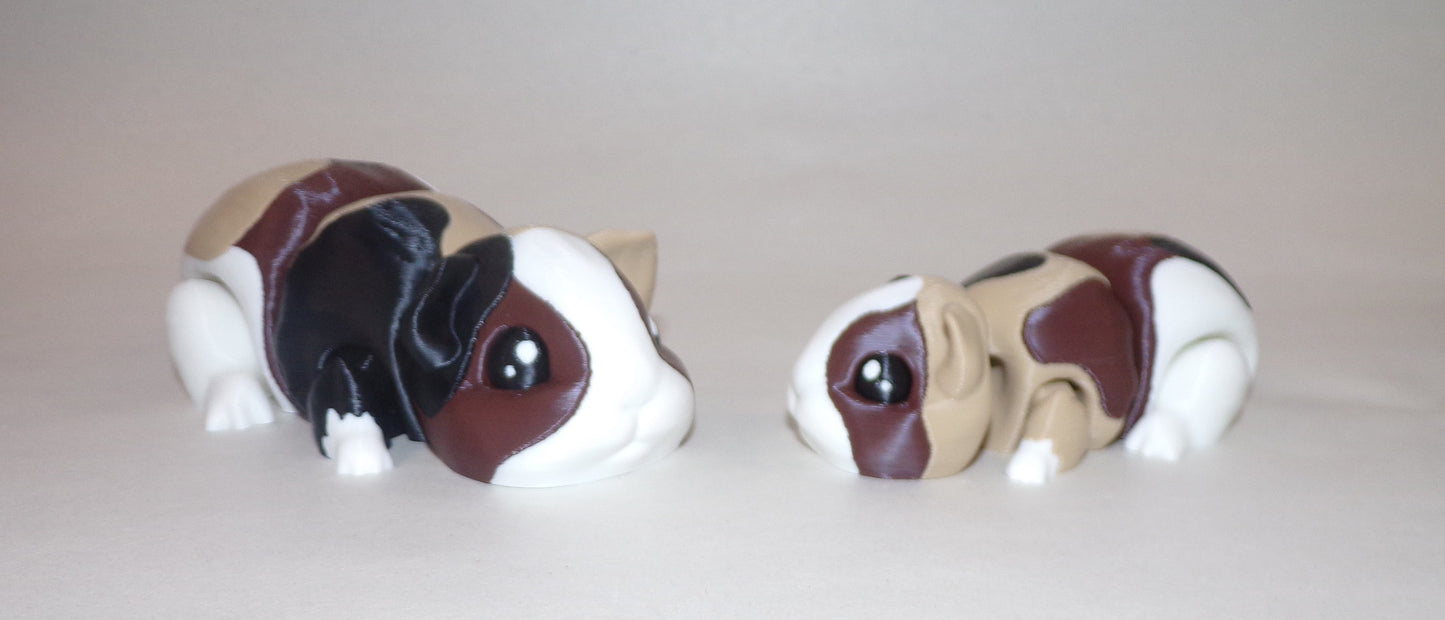 Guinea Pig Articulated 3d Printed Figurine with Playhouse Options - Wonderland 3D Printing
