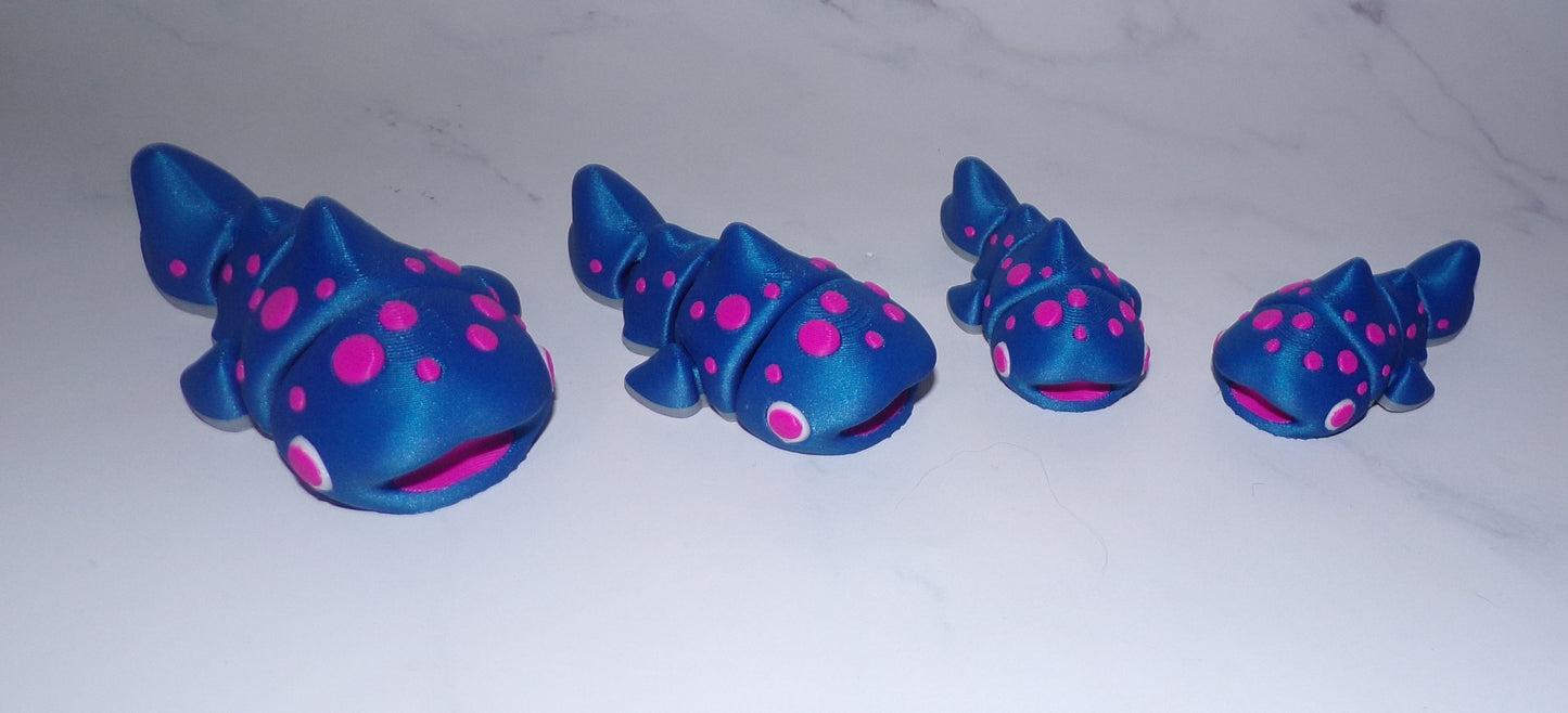 Whale Shark Articulated 3d Printed Figurine - Wonderland 3D Printing
