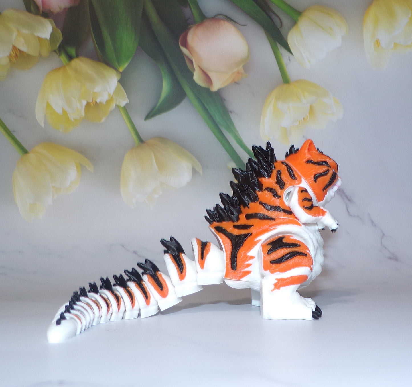 Catzilla Articulated 3d Printed Figurine - Wonderland 3D Printing
