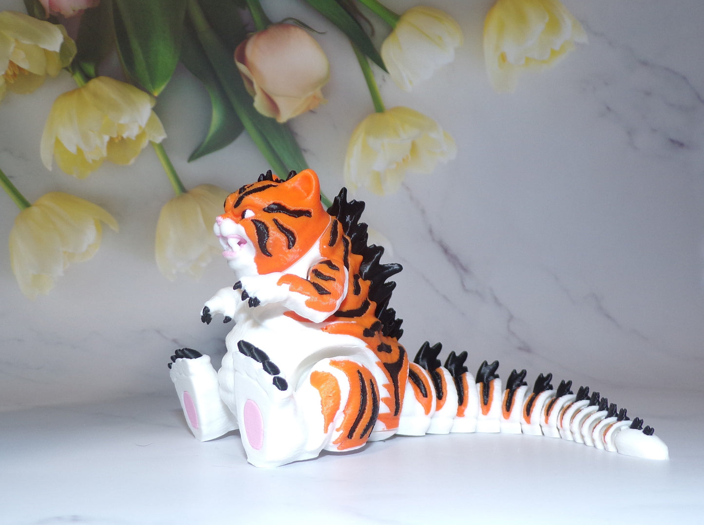 Catzilla Articulated 3d Printed Figurine - Wonderland 3D Printing