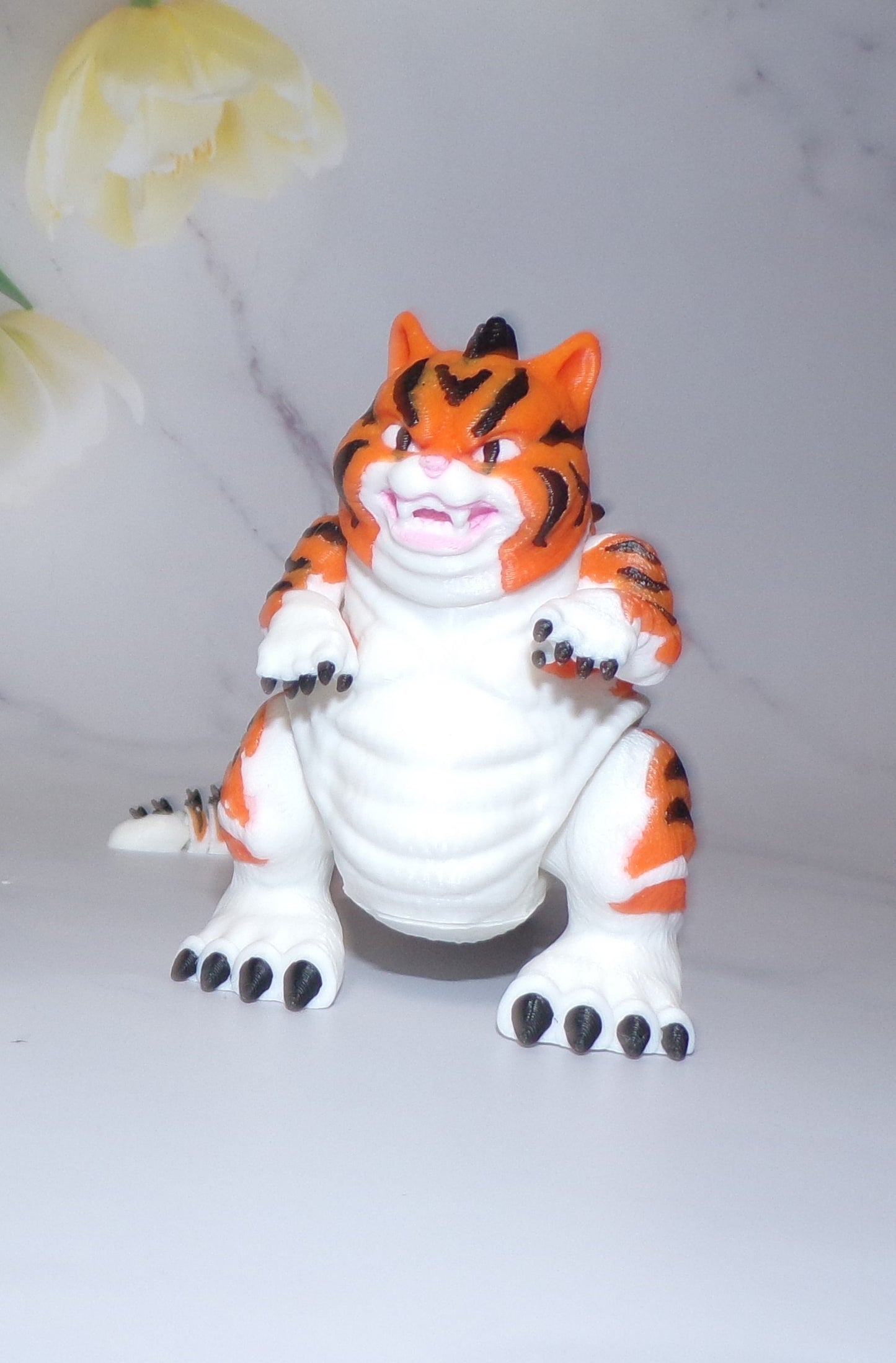 Catzilla Articulated 3d Printed Figurine - Wonderland 3D Printing