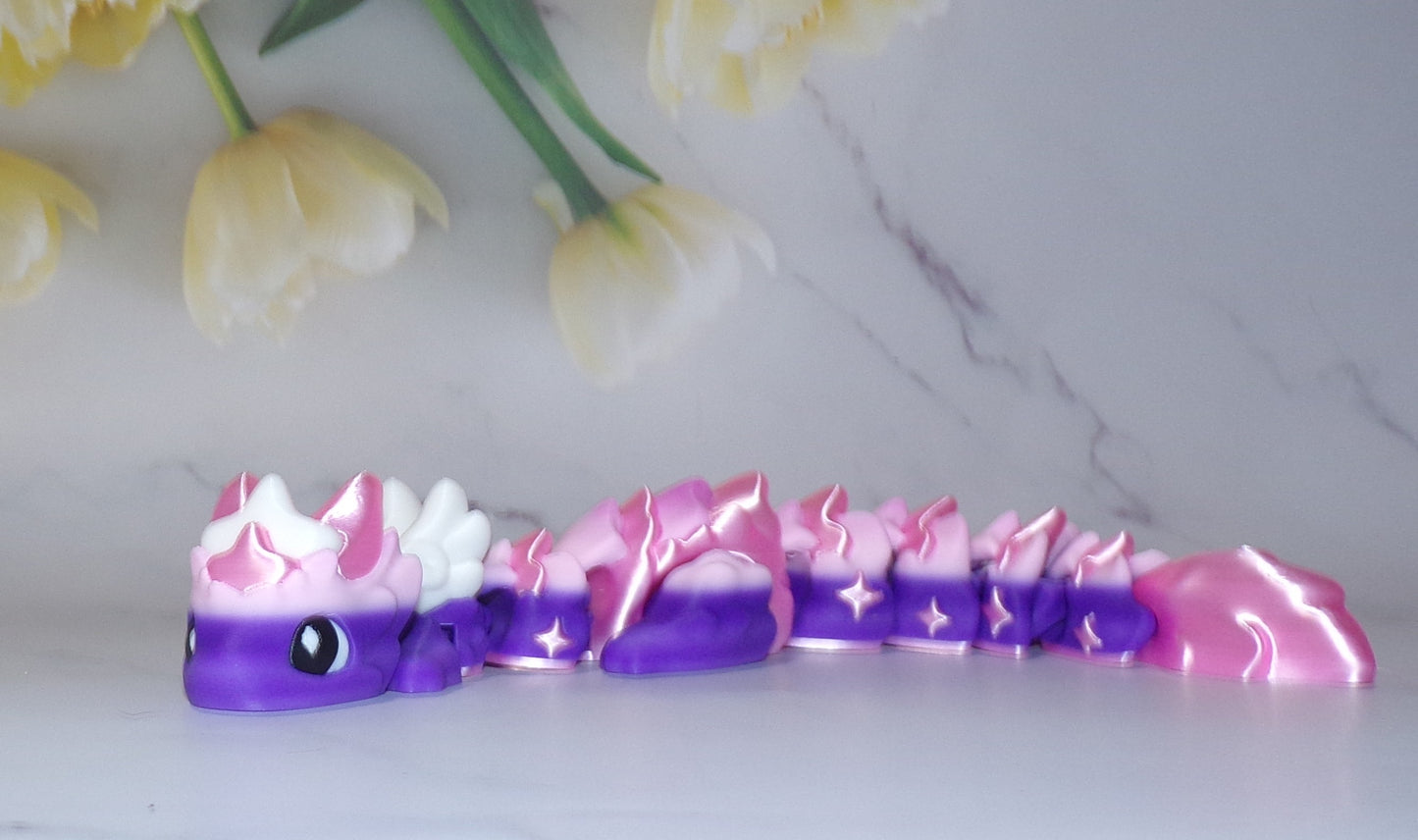Baby Kaida Dragon Articulated 3d Printed Figurine - Wonderland 3D Printing