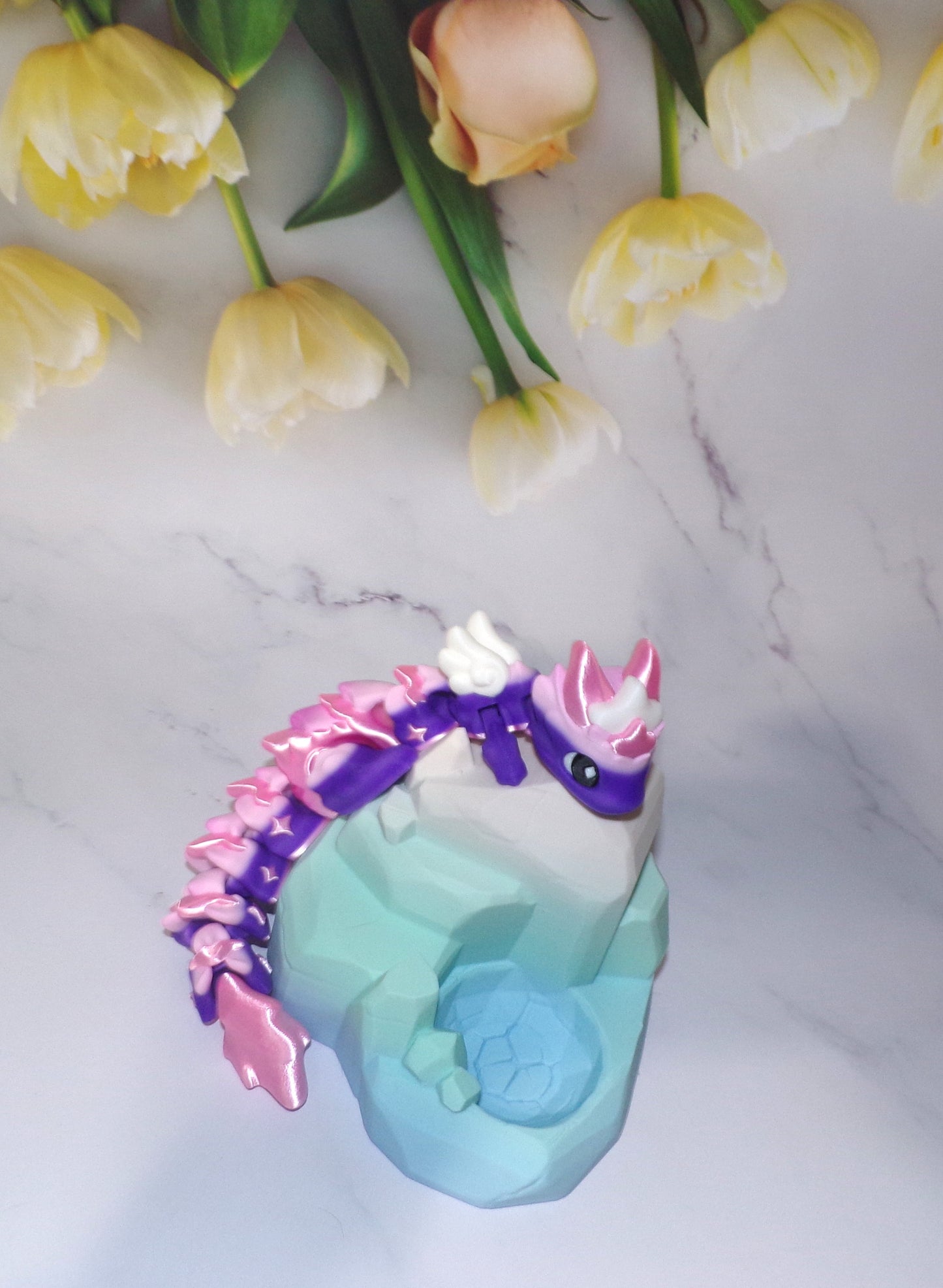 Baby Kaida Dragon Articulated 3d Printed Figurine - Wonderland 3D Printing