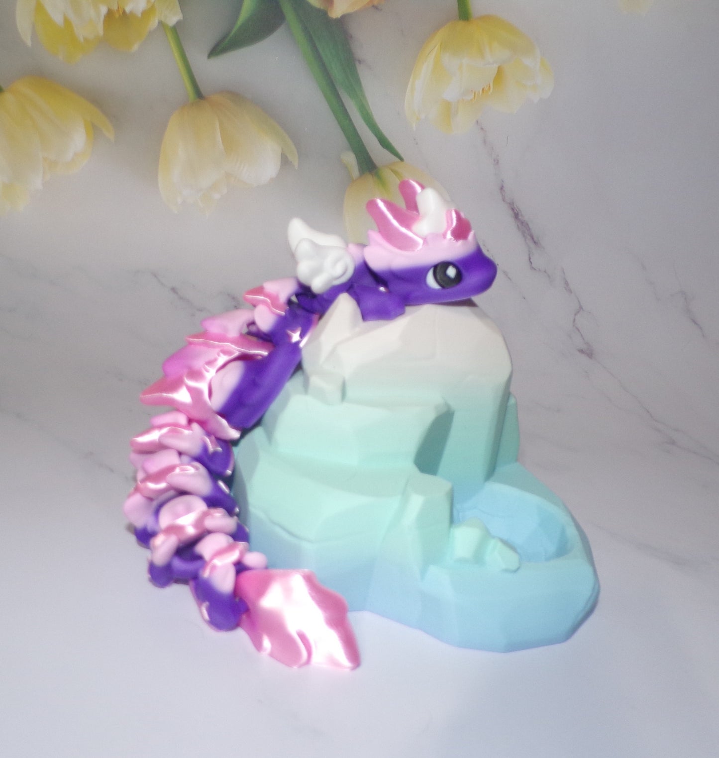 Baby Kaida Dragon Articulated 3d Printed Figurine - Wonderland 3D Printing