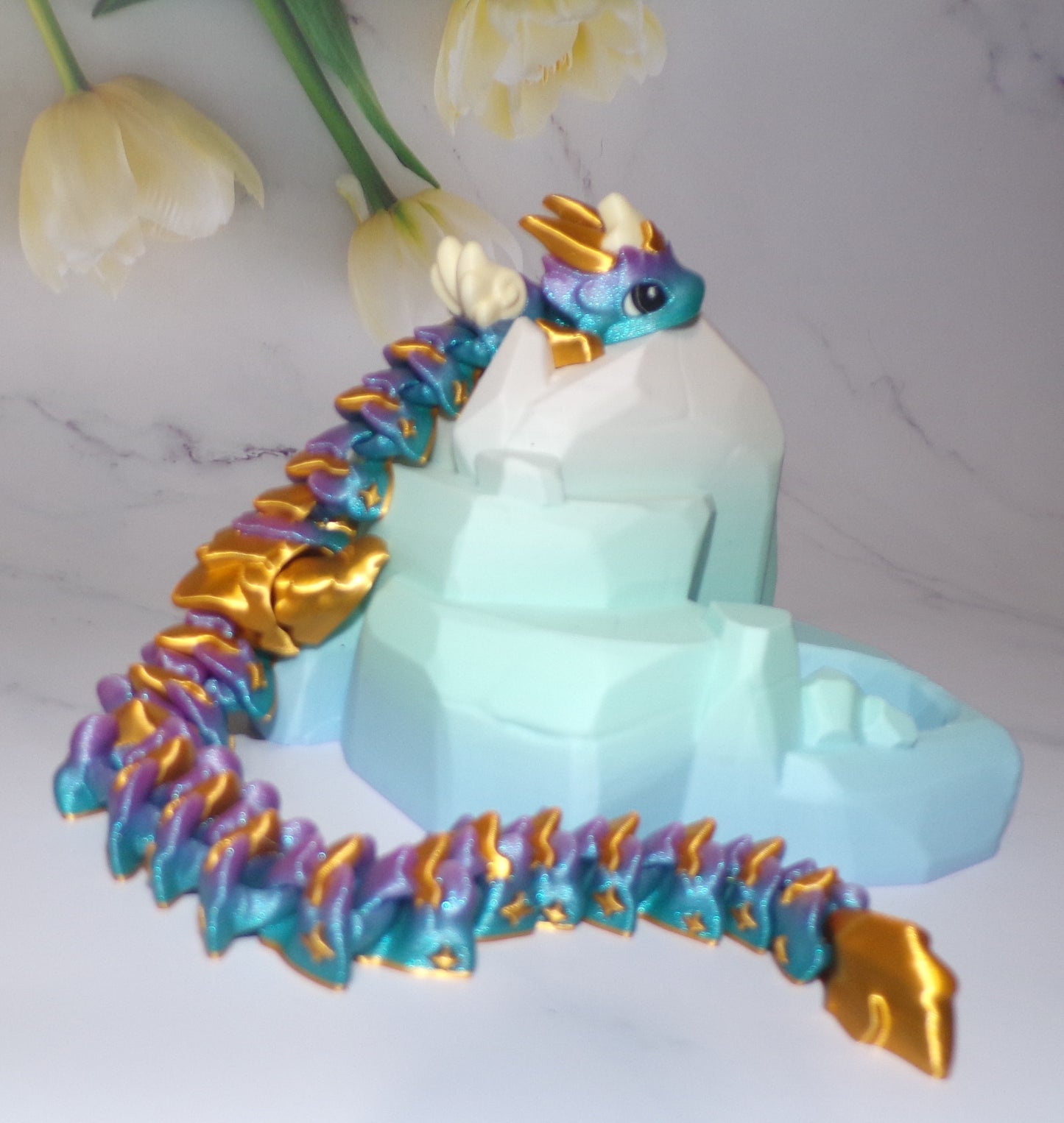 Atria Dragon Articulated 3d Printed Figurine - Wonderland 3D Printing