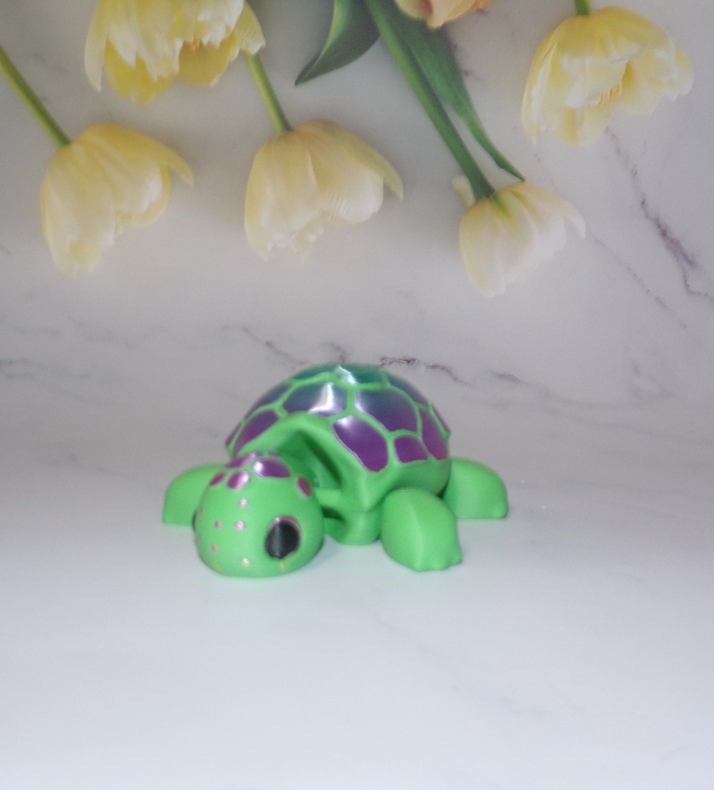 Turtle Articulated 3d Printed Figurine - Wonderland 3D Printing
