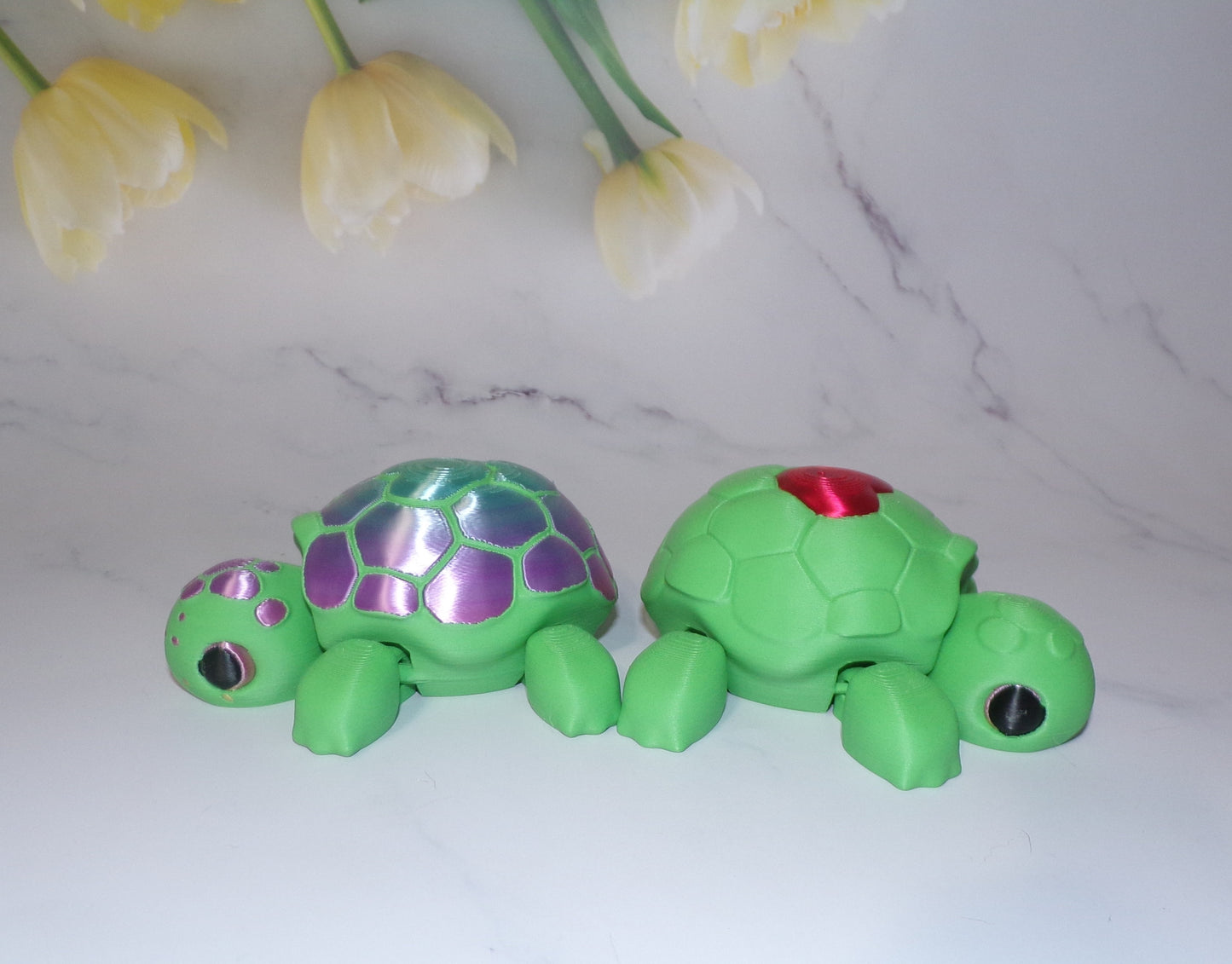 Turtle Articulated 3d Printed Figurine - Wonderland 3D Printing