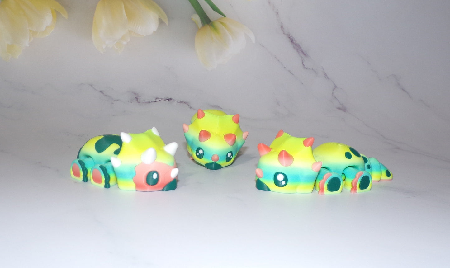 Triceratops Articulated 3d Printed Figurine - Wonderland 3D Printing