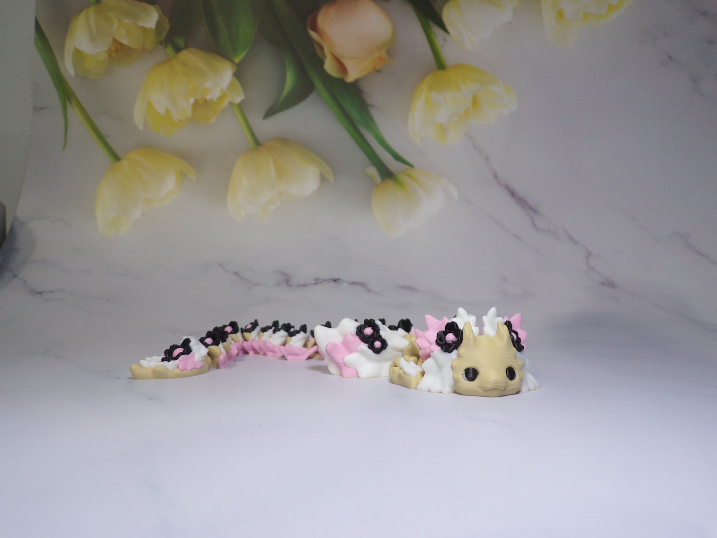 Kosha Dragon Articulated 3d Printed Figurine - Wonderland 3D Printing
