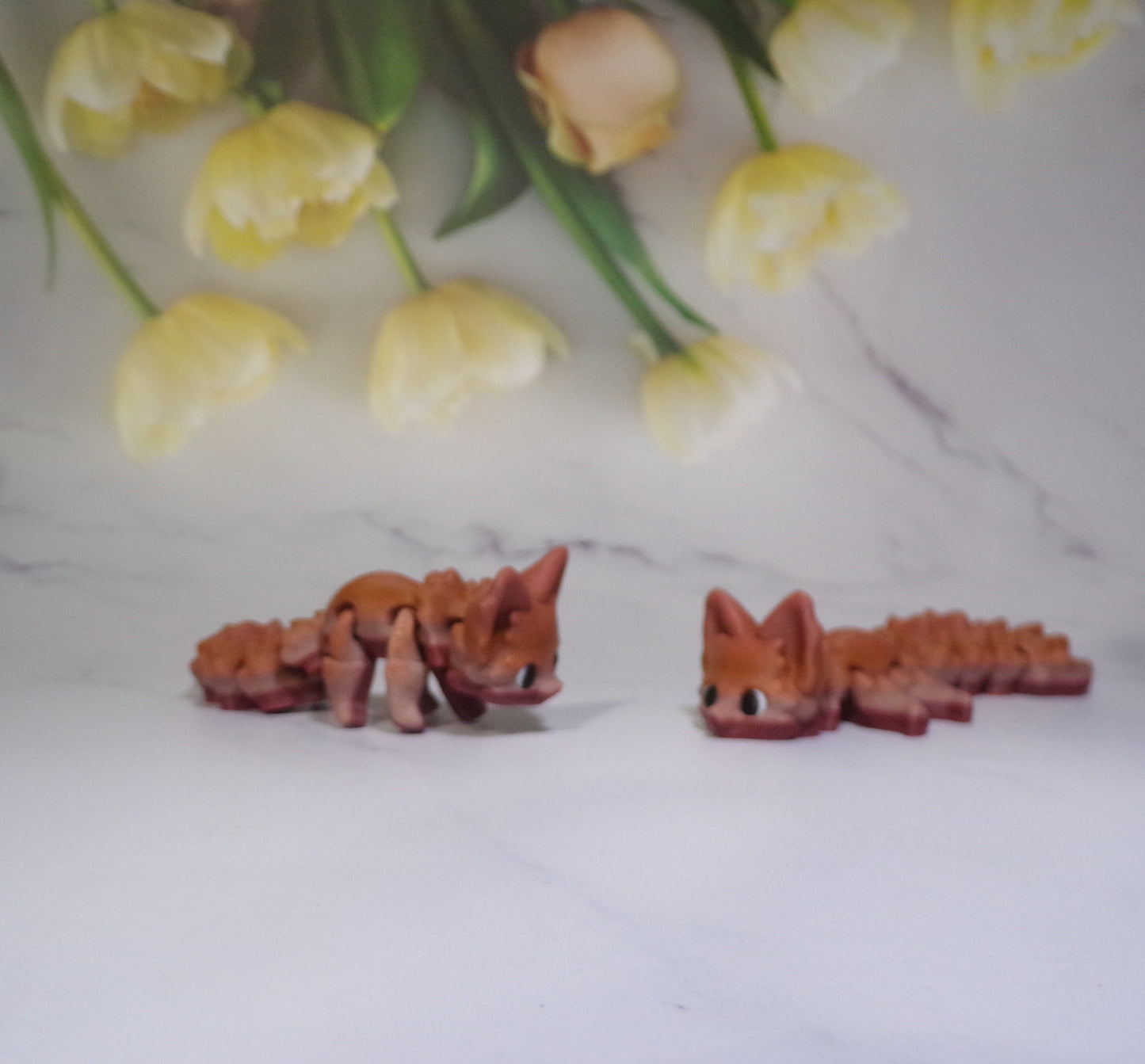 Fox Articulated 3d Printed Figurine - Wonderland 3D Printing