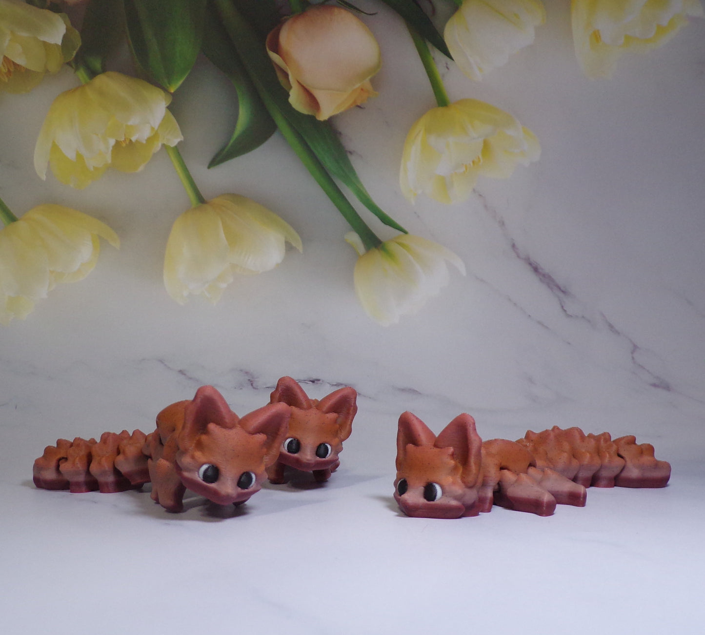 Fox Articulated 3d Printed Figurine - Wonderland 3D Printing