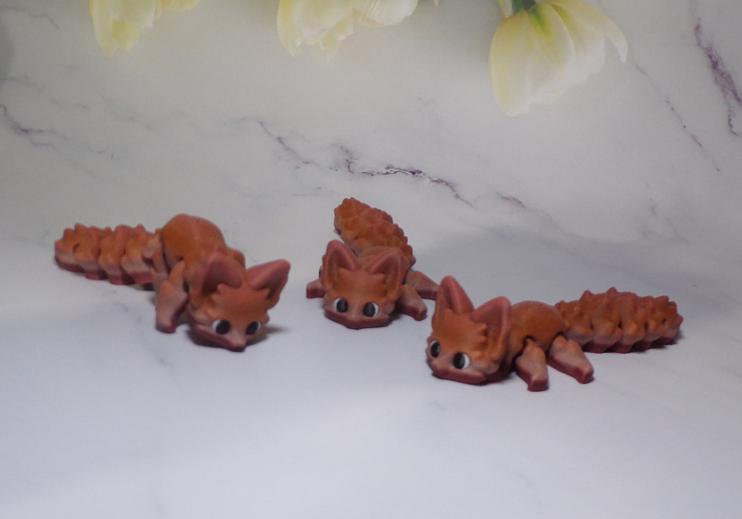 Fox Articulated 3d Printed Figurine - Wonderland 3D Printing