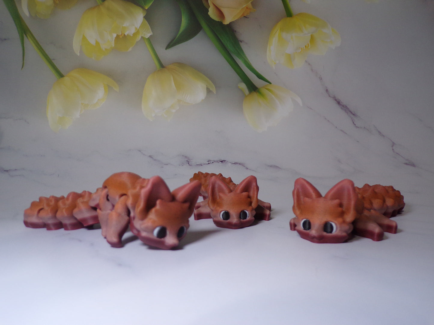 Fox Articulated 3d Printed Figurine - Wonderland 3D Printing