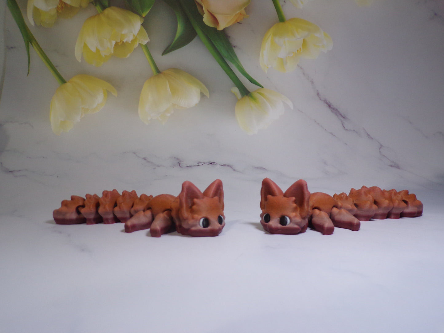 Fox Articulated 3d Printed Figurine - Wonderland 3D Printing