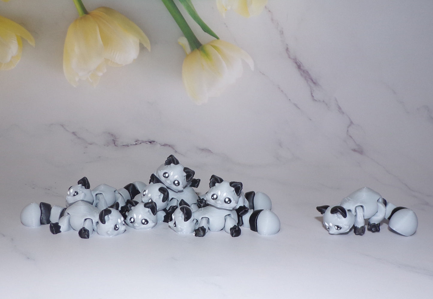 Raccoon Articulated 3d Printed Figurine - Wonderland 3D Printing