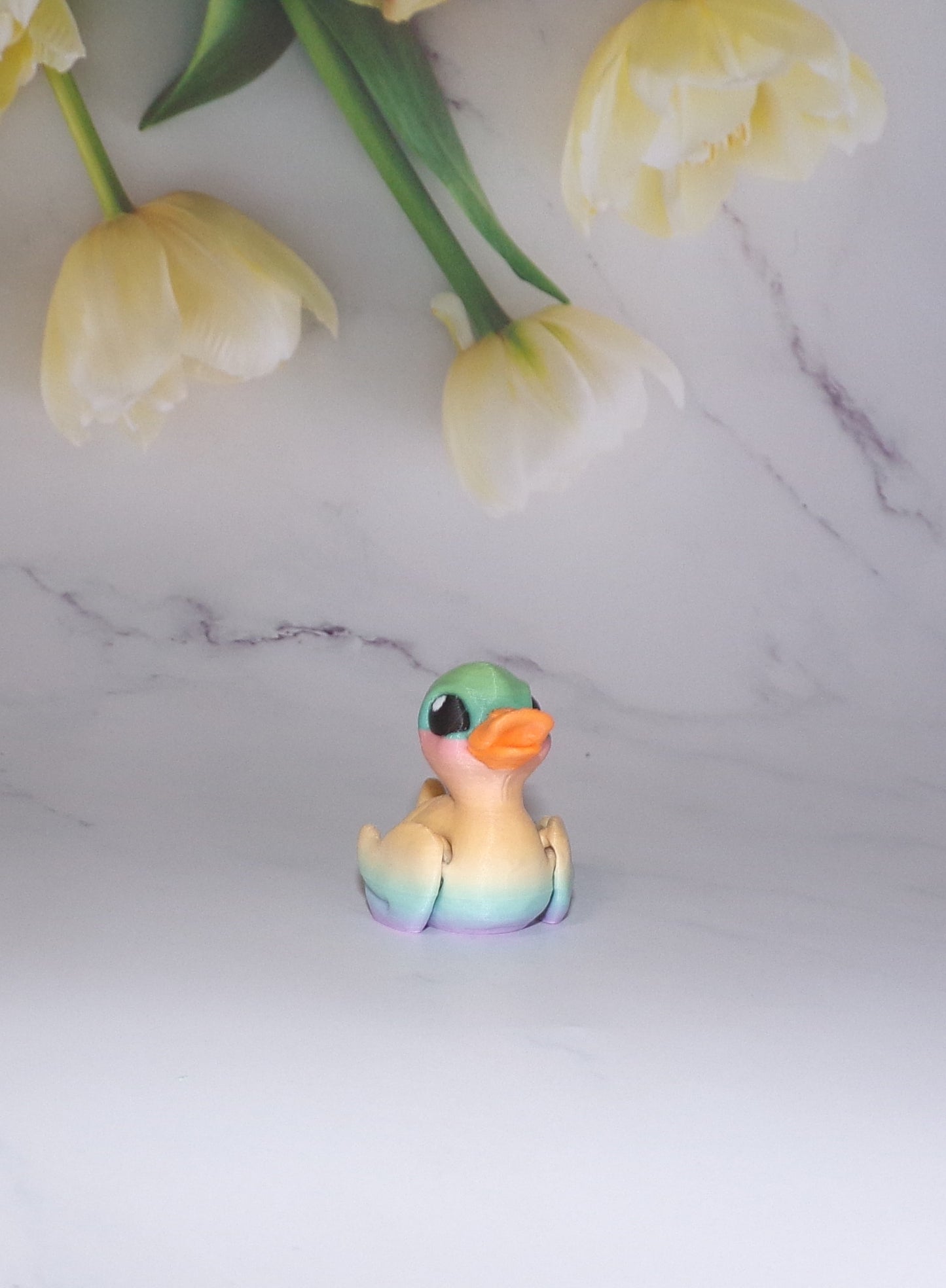 Duck 3D Printed Articulated Fidget Toy - Wonderland 3D Printing