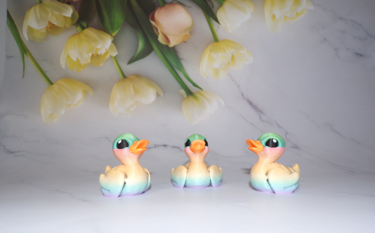Duck 3D Printed Articulated Fidget Toy - Wonderland 3D Printing