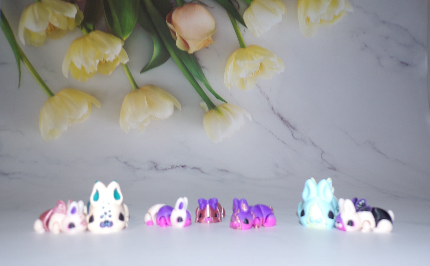 Bunny Articulated 3d Printed Figurine - Wonderland 3D Printing