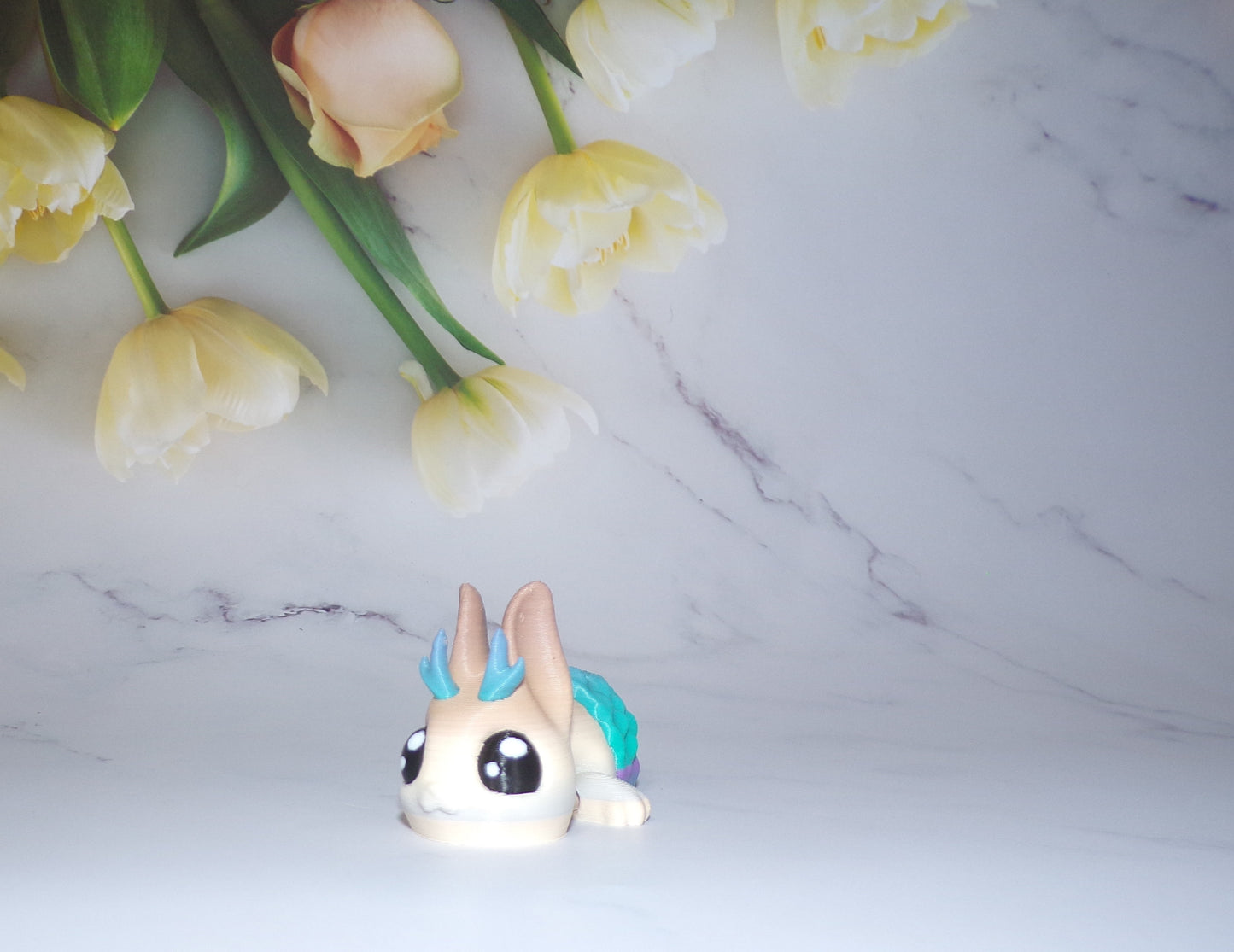Merbunny Articulated 3d Printed Figurine - Wonderland 3D Printing