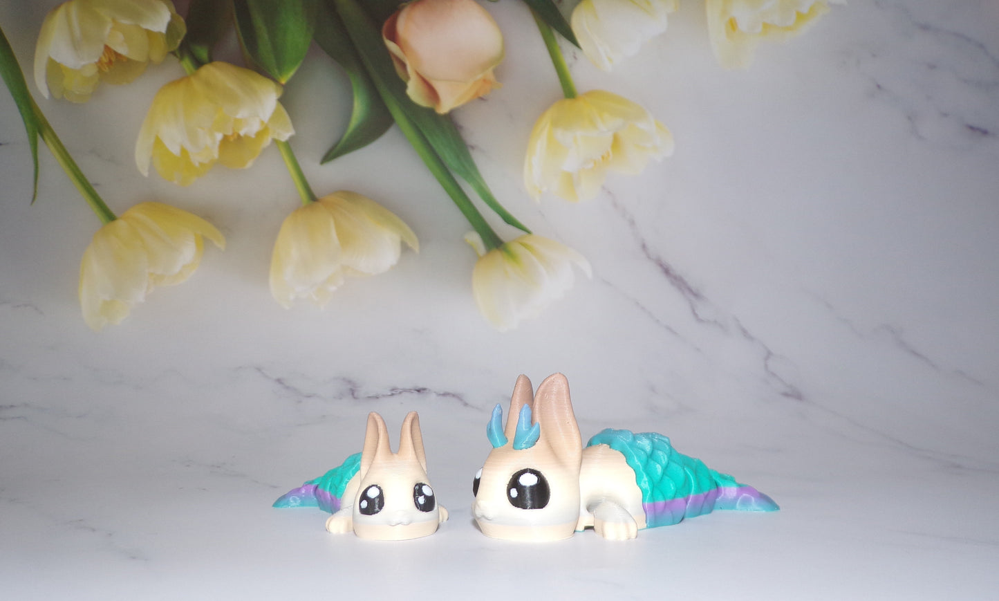 Merbunny Articulated 3d Printed Figurine - Wonderland 3D Printing