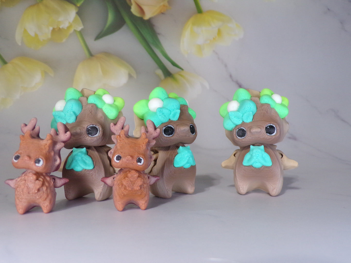 Pixies Articulated 3d Printed Figurine - Wonderland 3D Printing