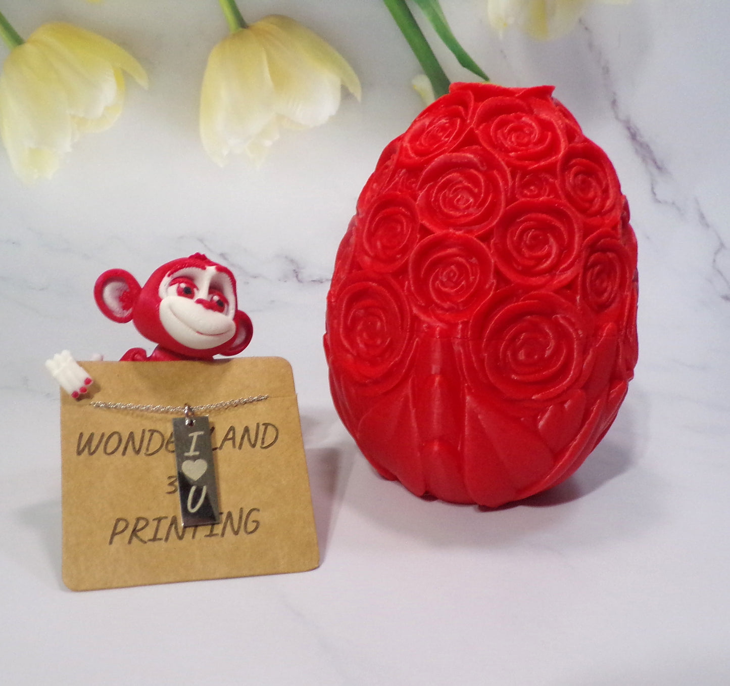 Personalized Jewelry in a 3d Printed Egg with 3d Printed Fidget- Multiple Options to Choose From