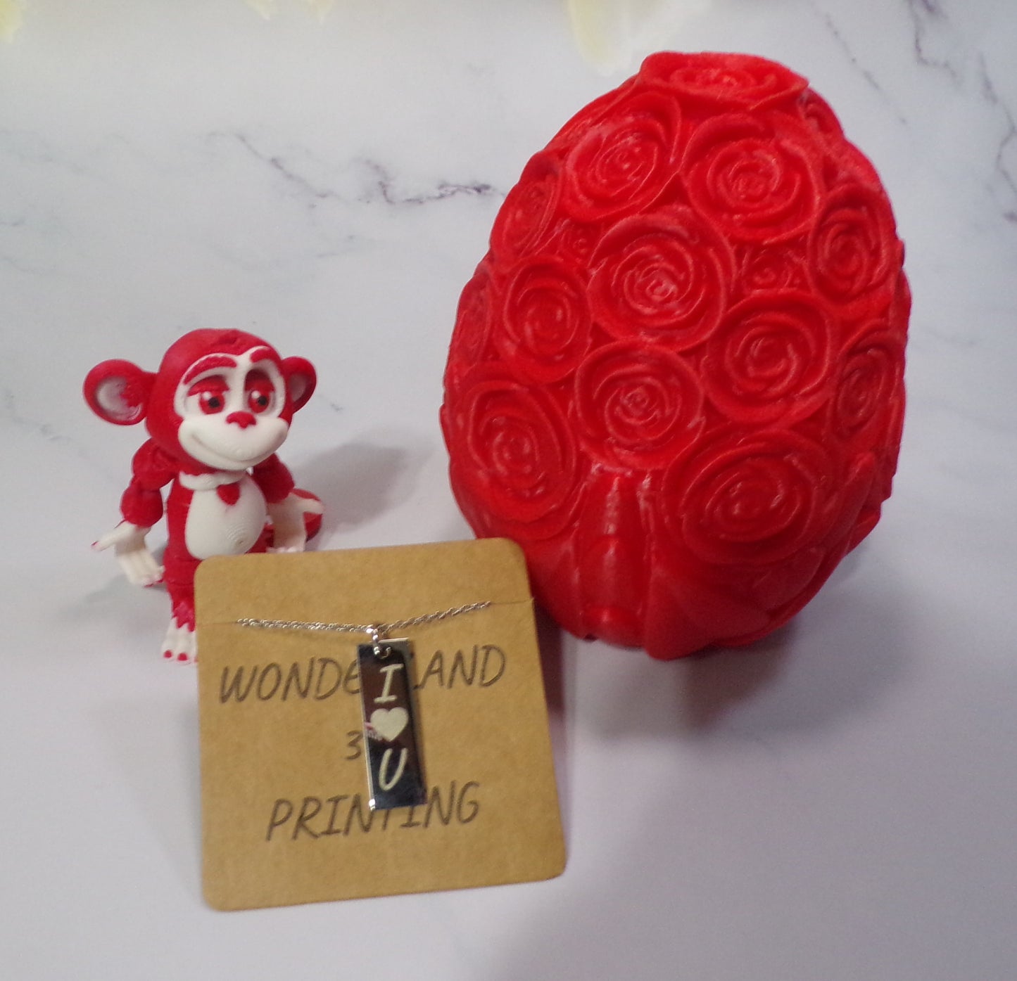 Personalized Jewelry in a 3d Printed Egg with 3d Printed Fidget- Multiple Options to Choose From
