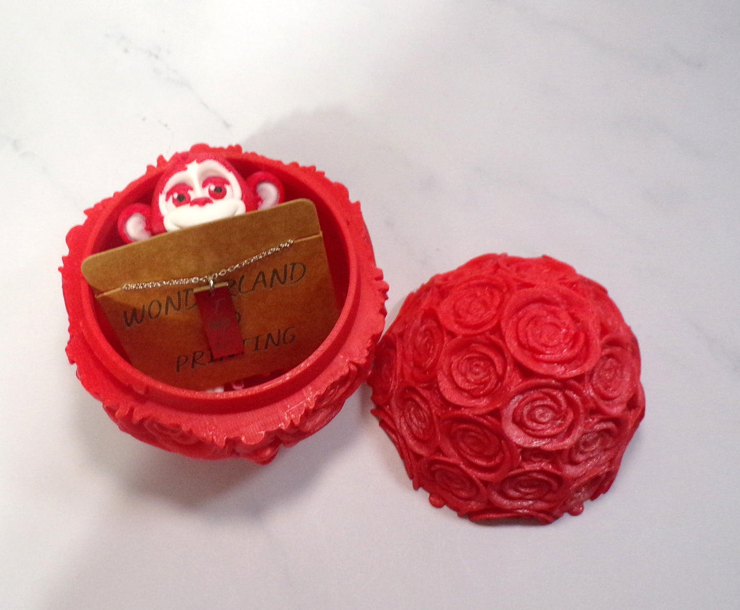 Personalized Jewelry in a 3d Printed Egg with 3d Printed Fidget- Multiple Options to Choose From