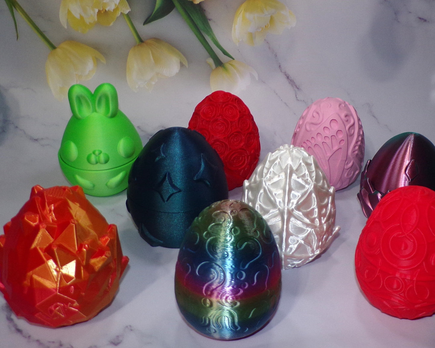 Personalized Jewelry in a 3d Printed Egg with 3d Printed Fidget- Multiple Options to Choose From