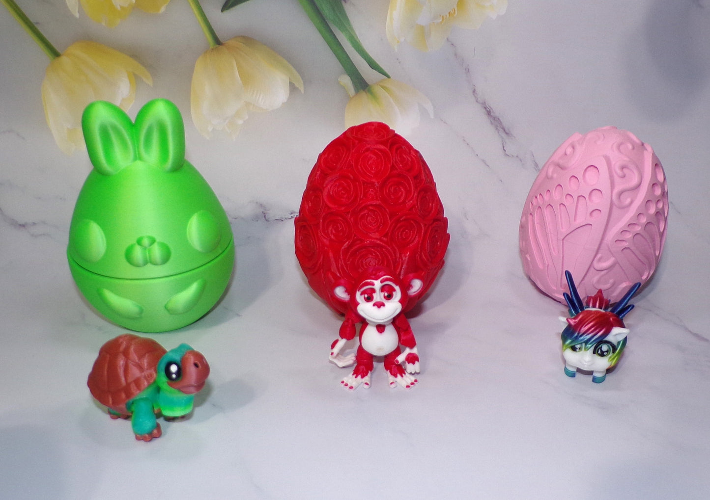 Personalized Jewelry in a 3d Printed Egg with 3d Printed Fidget- Multiple Options to Choose From