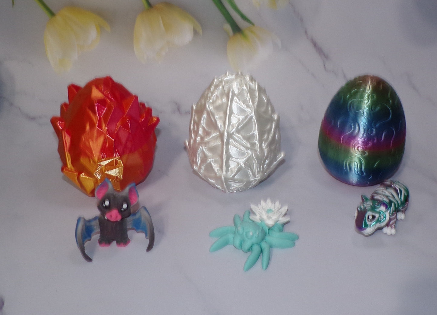 Personalized Jewelry in a 3d Printed Egg with 3d Printed Fidget- Multiple Options to Choose From