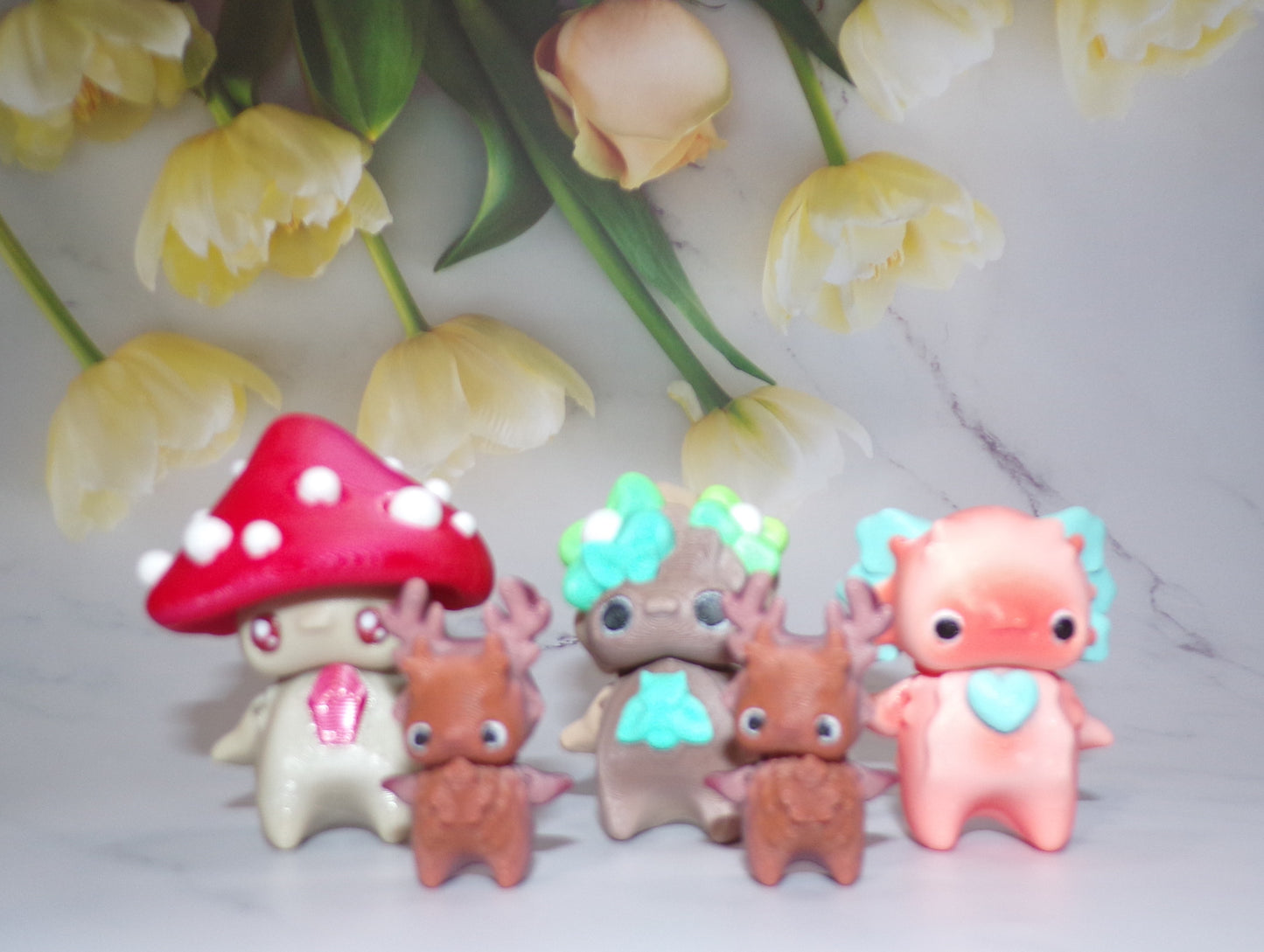 Pixies Articulated 3d Printed Figurine - Wonderland 3D Printing