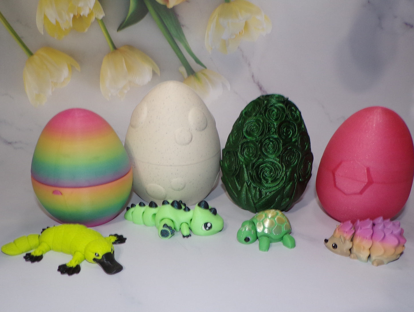 Personalized Jewelry in a 3d Printed Egg with 3d Printed Fidget- Multiple Options to Choose From