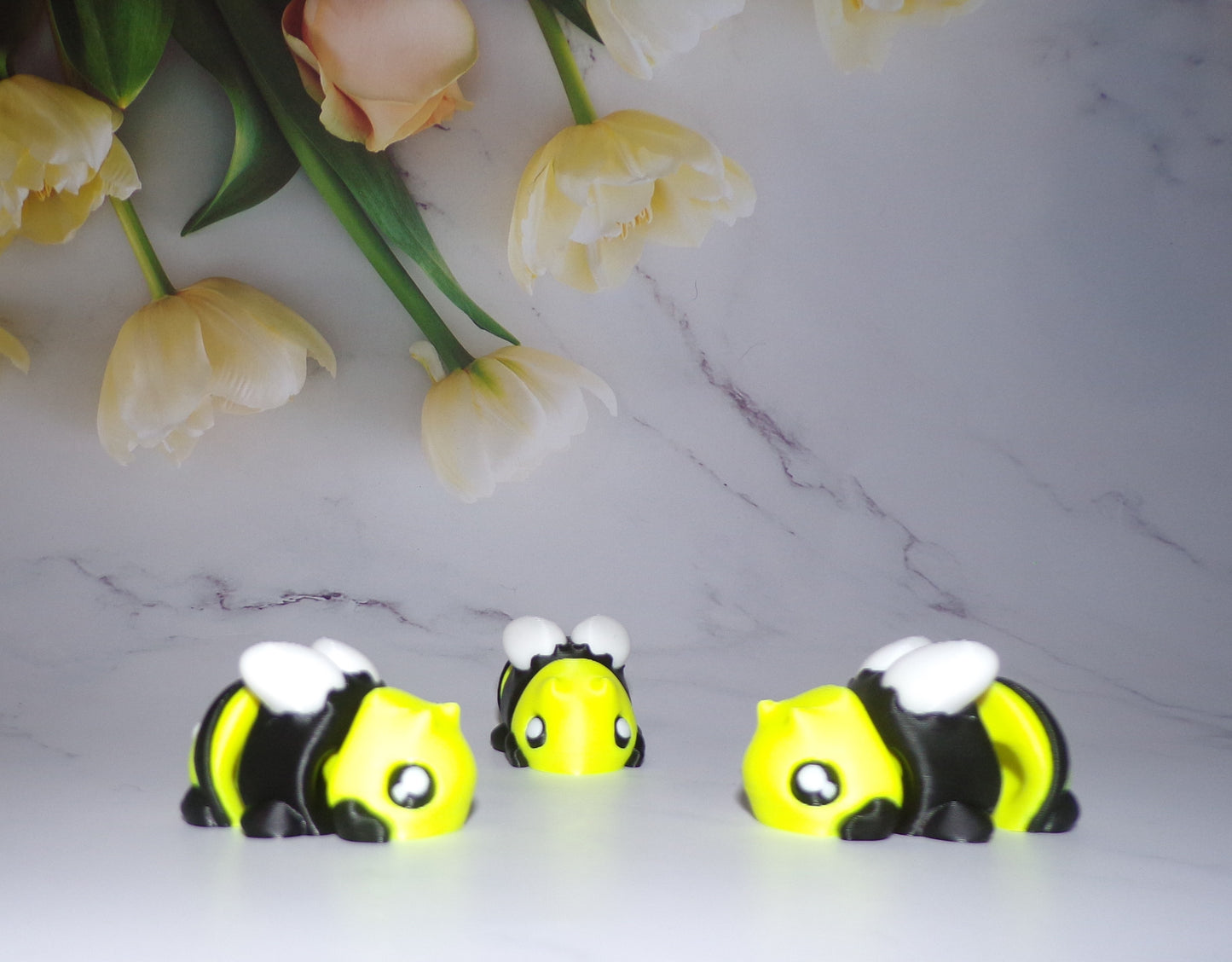 Bee or BOO Bee Articulated 3d Printed Figurine - Wonderland 3D Printing