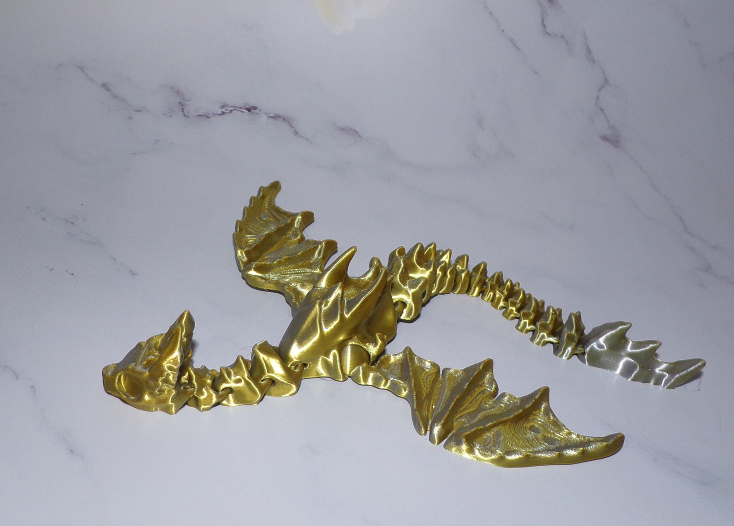 Death Wish Dragon Articulated 3d Printed Figurine - Wonderland 3D Printing