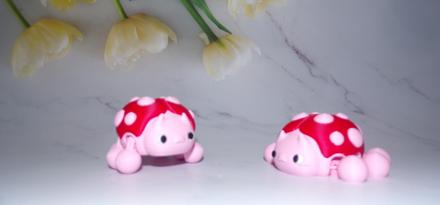 Lady Bug Articulated 3d Printed Figurine - Wonderland 3D Printing