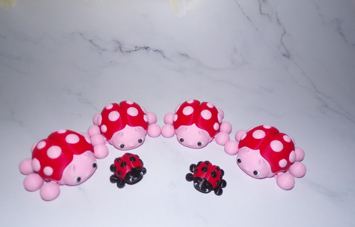 Lady Bug Articulated 3d Printed Figurine - Wonderland 3D Printing