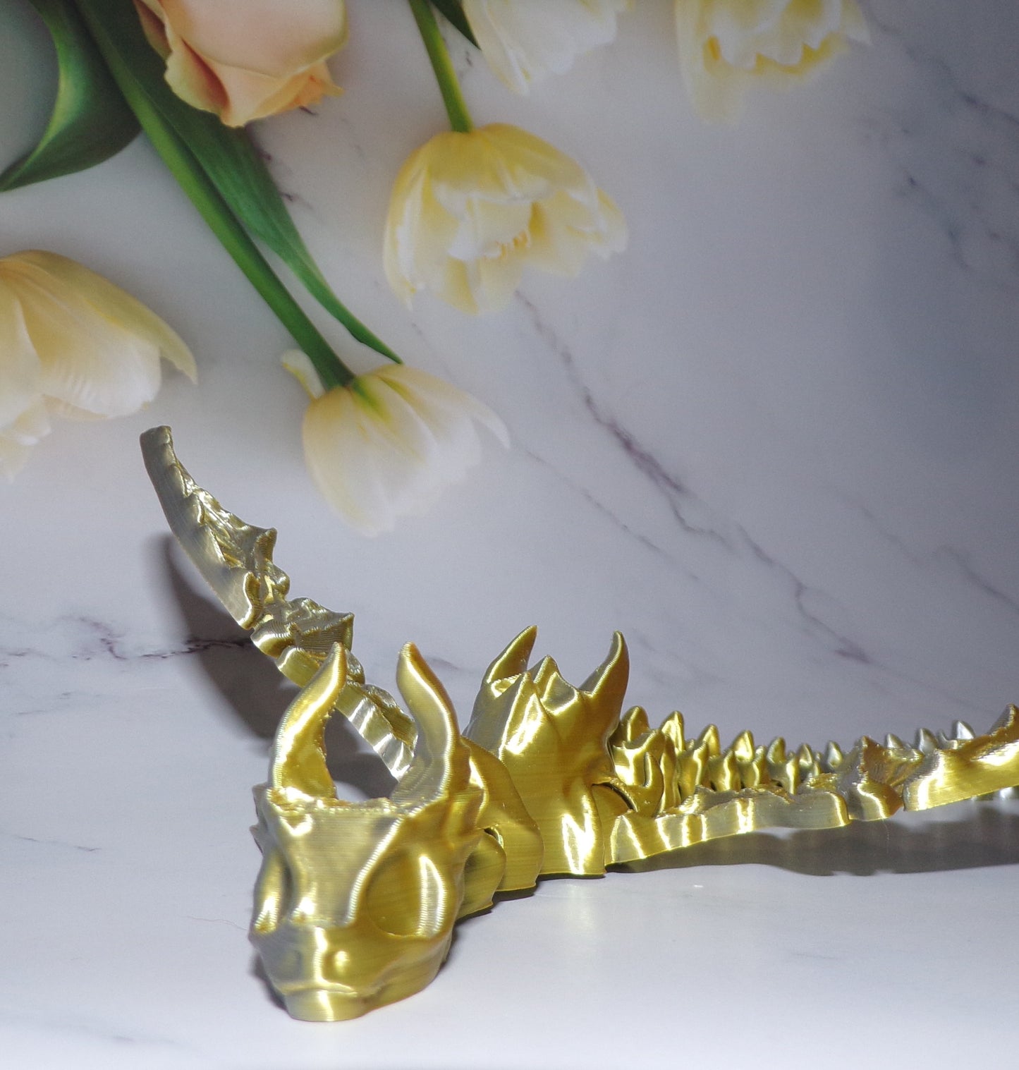 Death Wish Dragon Articulated 3d Printed Figurine - Wonderland 3D Printing