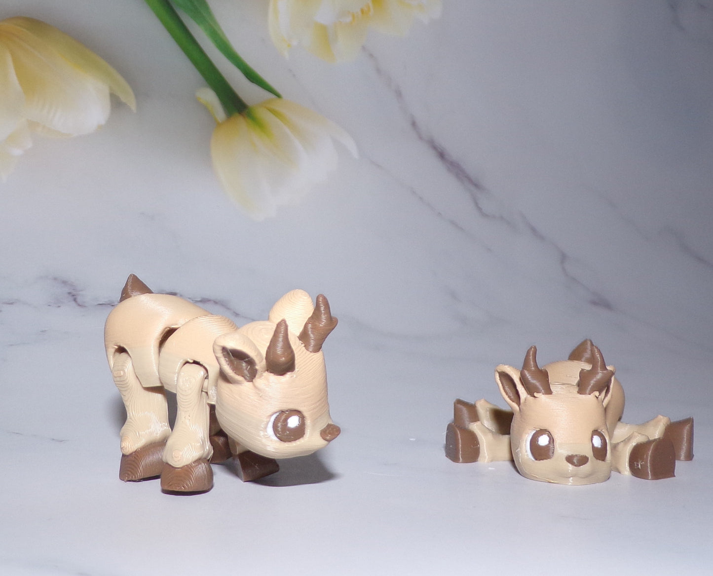 Deer Articulated 3d Printed Figurine - Wonderland 3D Printing