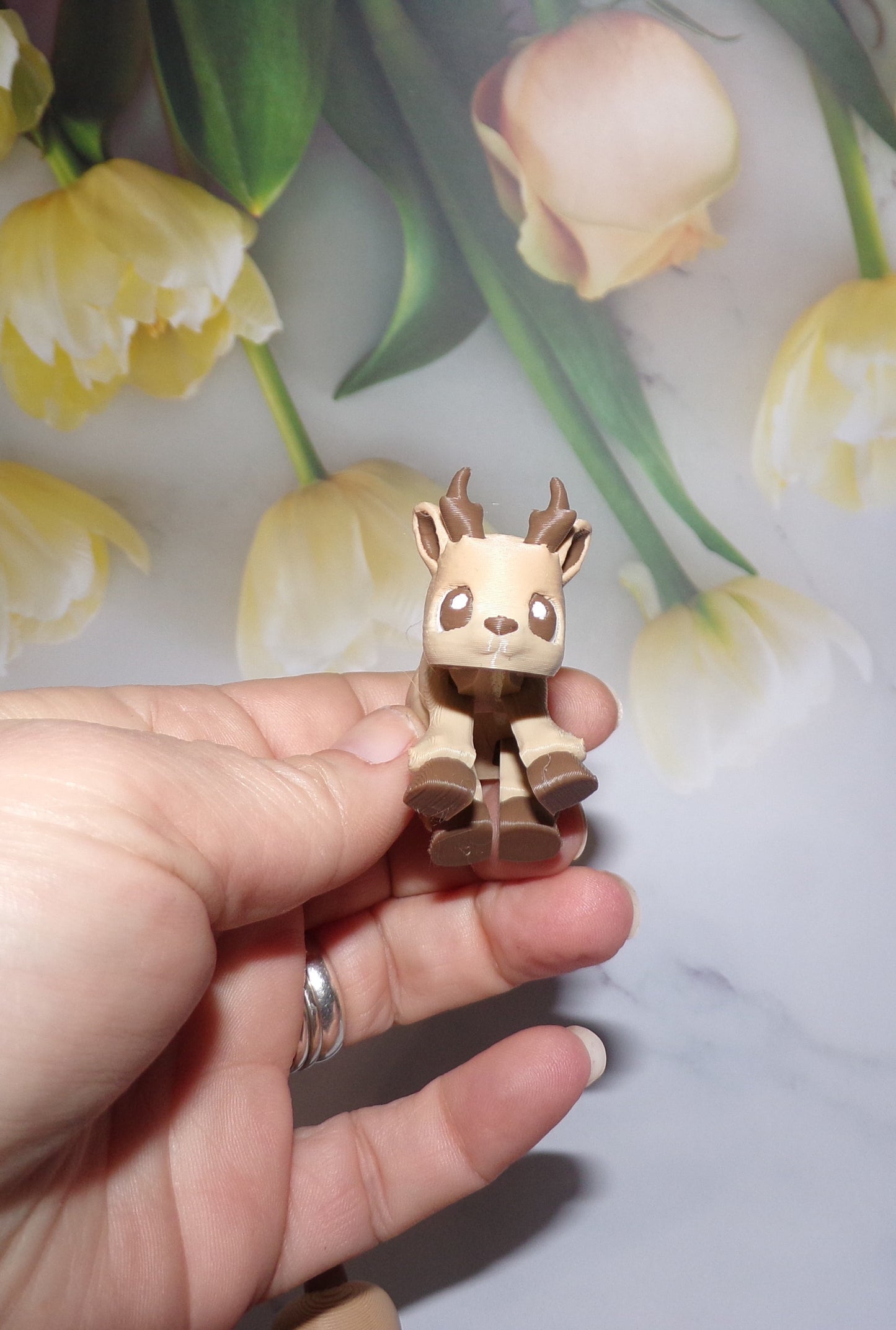 Deer Articulated 3d Printed Figurine - Wonderland 3D Printing