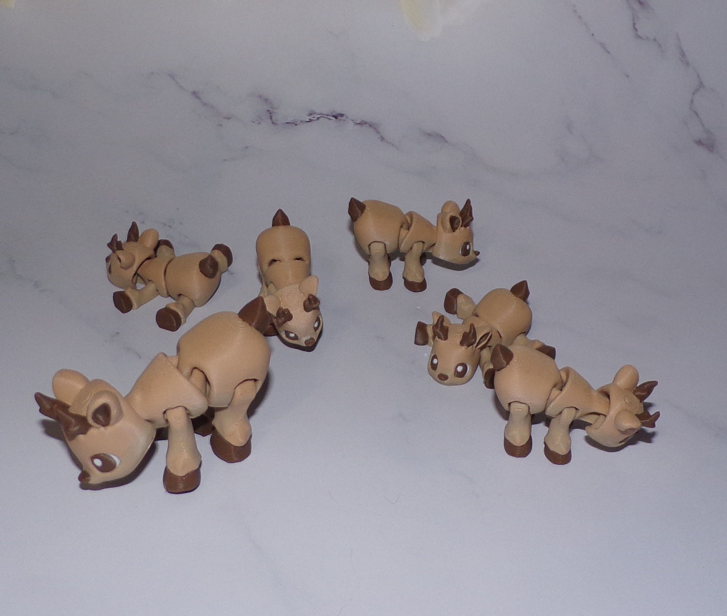 Deer Articulated 3d Printed Figurine - Wonderland 3D Printing