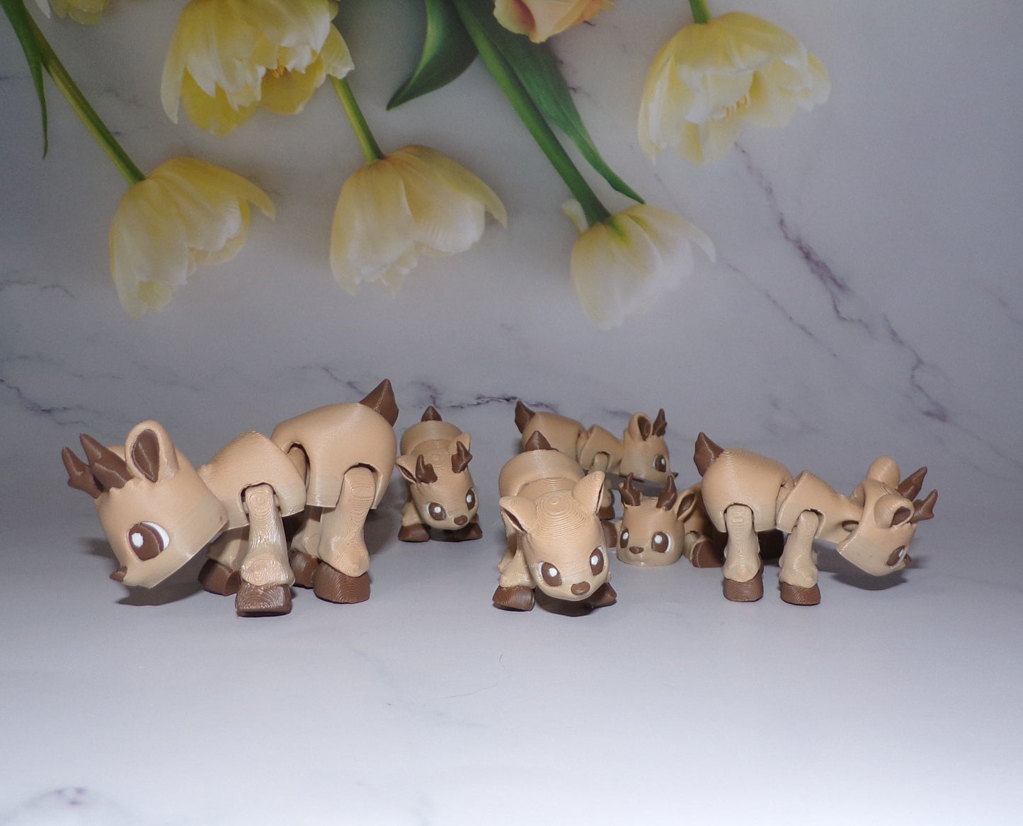 Deer Articulated 3d Printed Figurine - Wonderland 3D Printing
