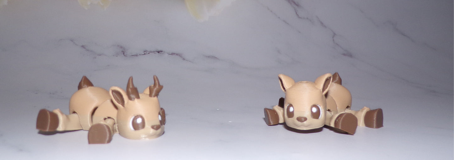 Deer Articulated 3d Printed Figurine - Wonderland 3D Printing