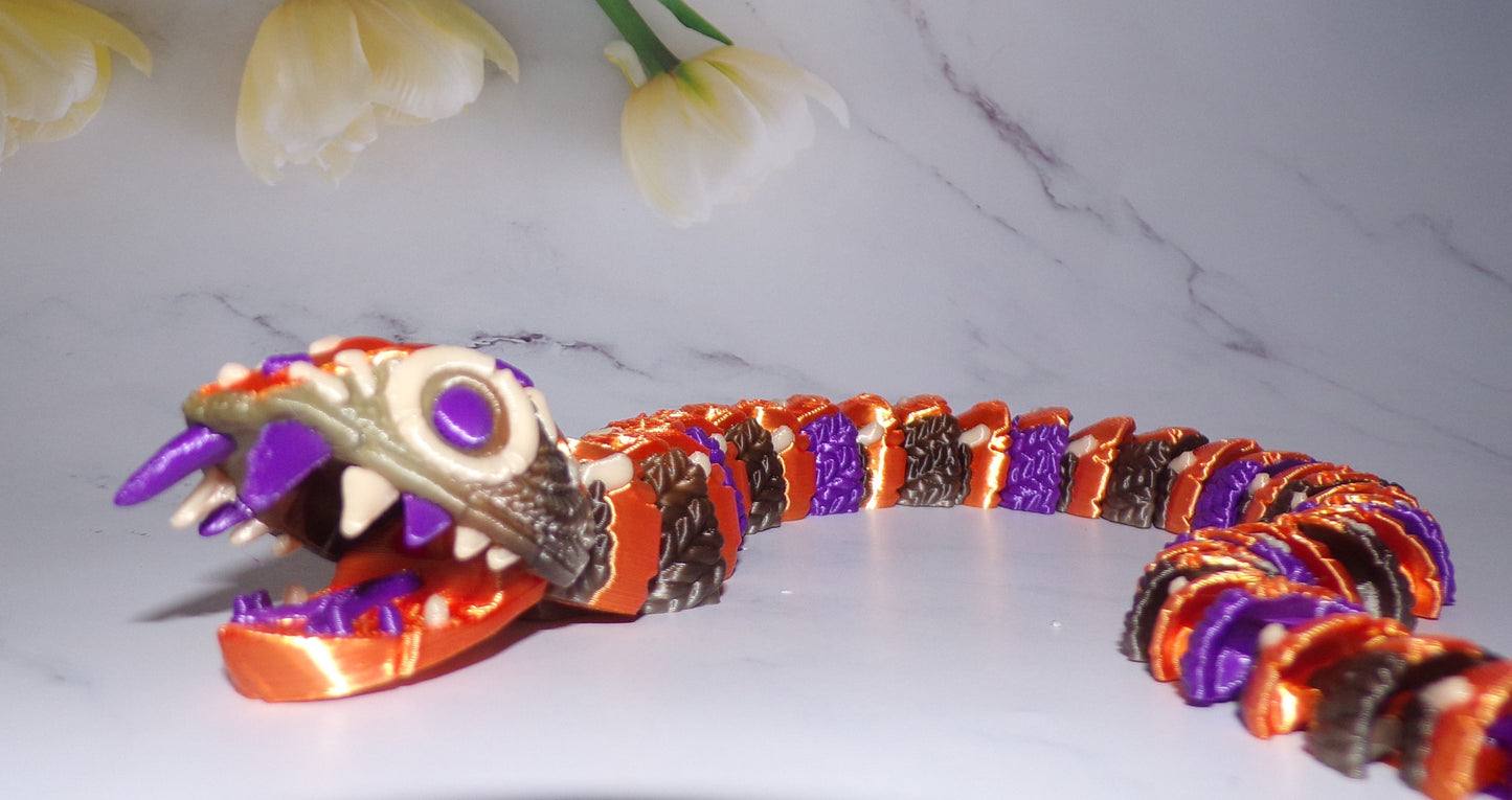 Stuffed Serpent 3d Printed Articulated Figurine - Wonderland 3D Printing