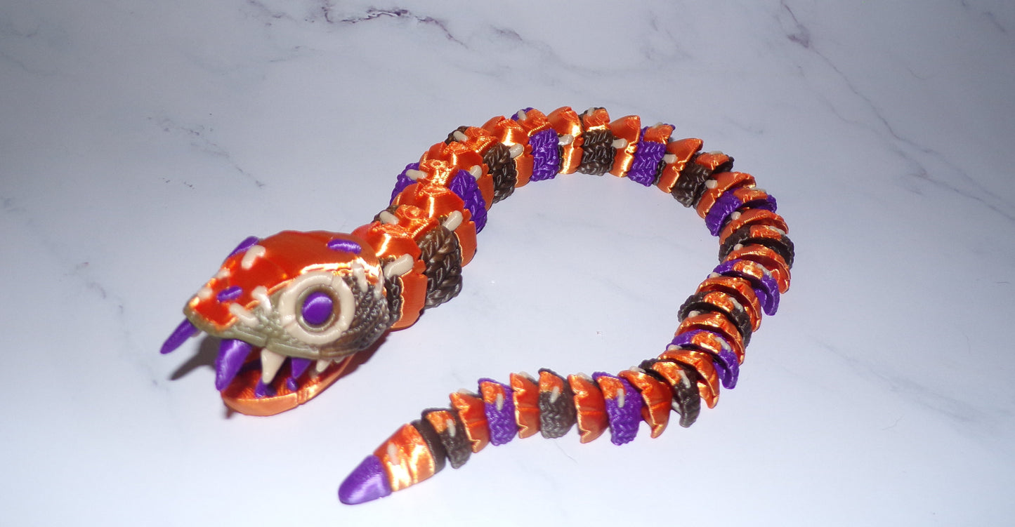 Stuffed Serpent 3d Printed Articulated Figurine - Wonderland 3D Printing