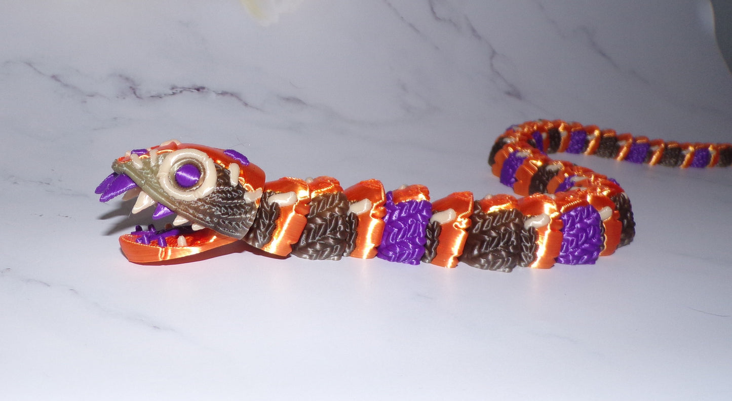 Stuffed Serpent 3d Printed Articulated Figurine - Wonderland 3D Printing