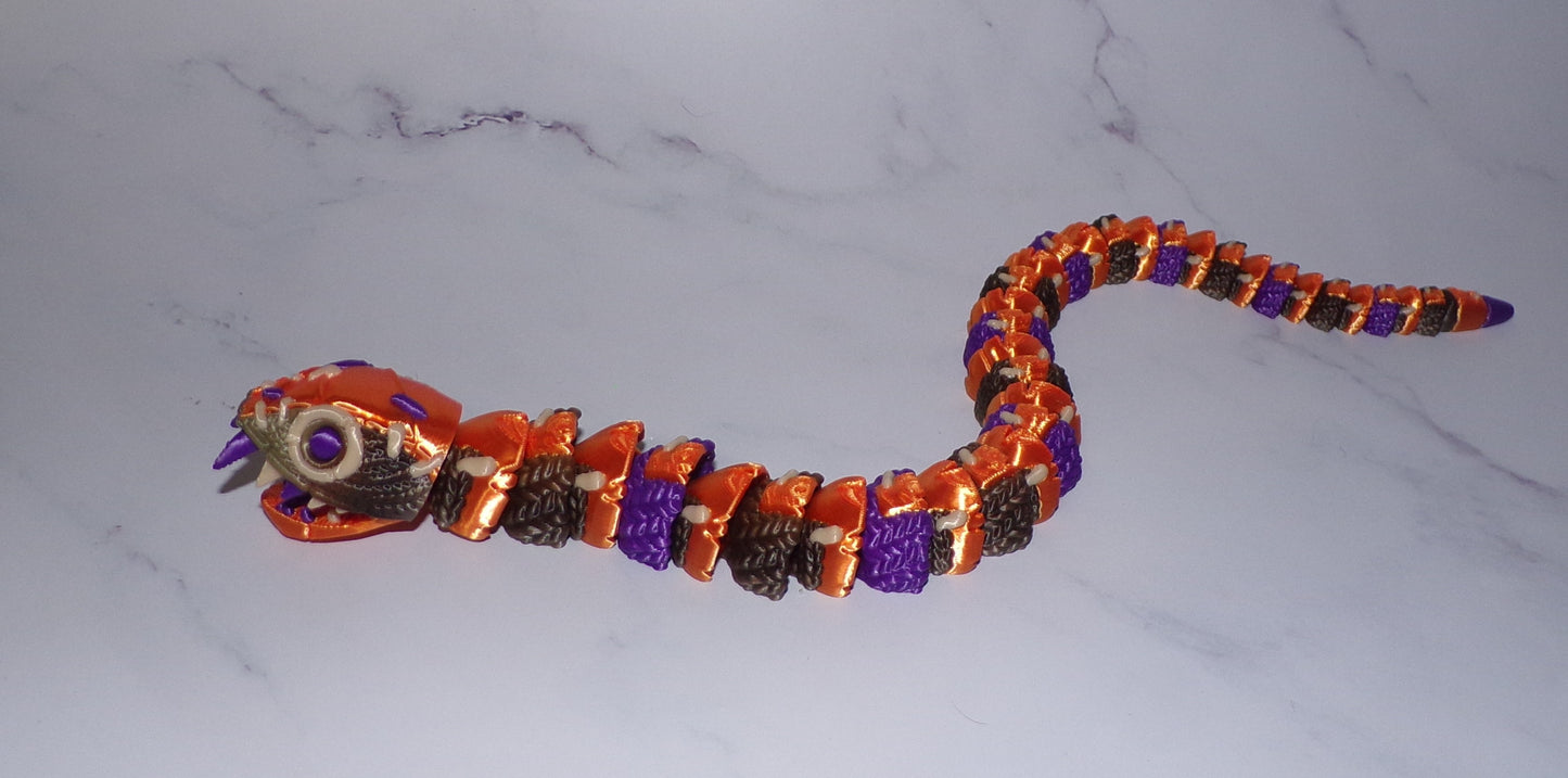 Stuffed Serpent 3d Printed Articulated Figurine - Wonderland 3D Printing
