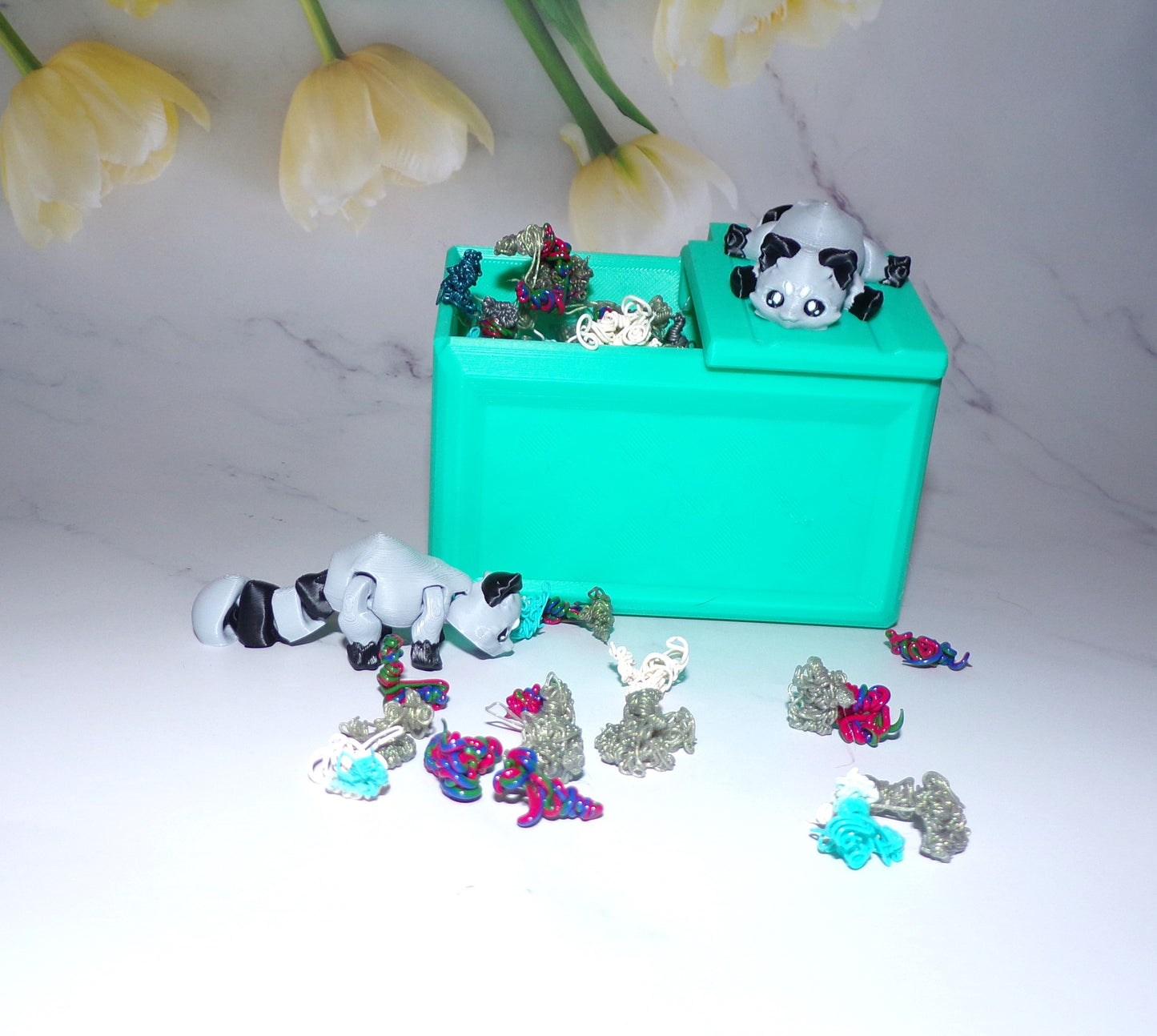 Raccoon Articulated 3d Printed Figurine - Wonderland 3D Printing